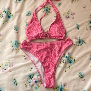 SHEIN Pink Swirl Bikini